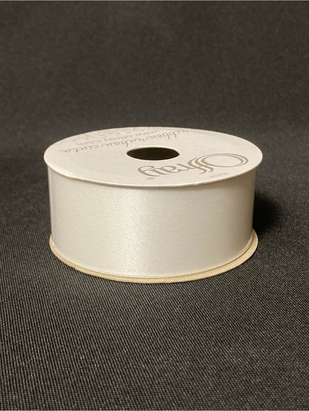 Offray White Craft Ribbon 1.5” x 252”